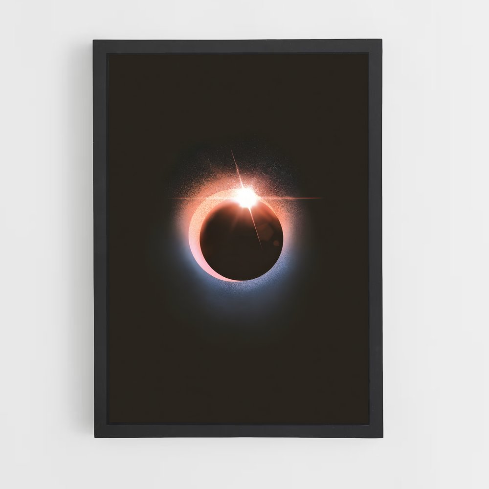 Poster magnifique éclipse lunaire – affiche Univers (vue 2)
